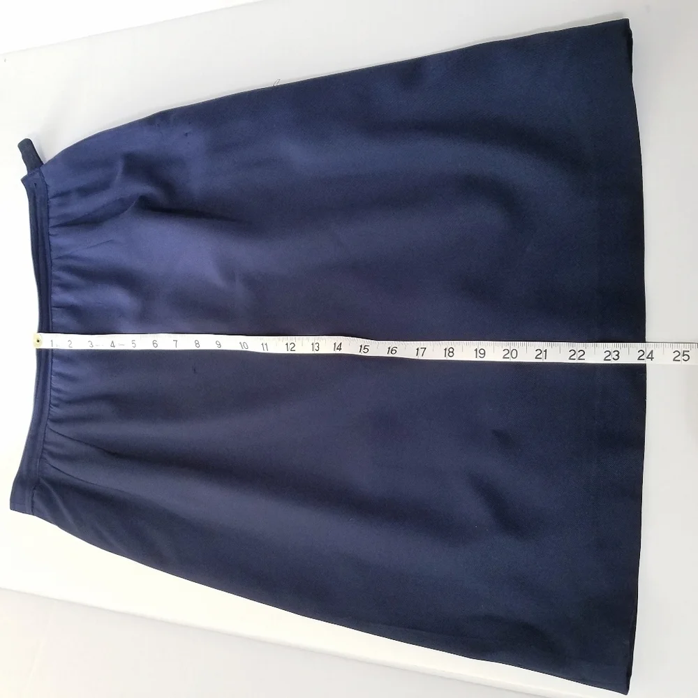 Valentino | Vintage Navy‎ Midi Flare Skirt , 6